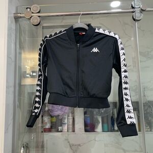 Black Cropped KAPPA Jacket